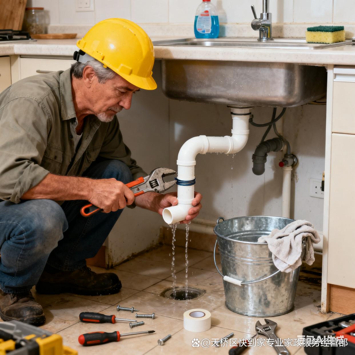 济南水管维修，管道漏水维修改造，暖气管漏水维修，暖气漏水维修(图1)
